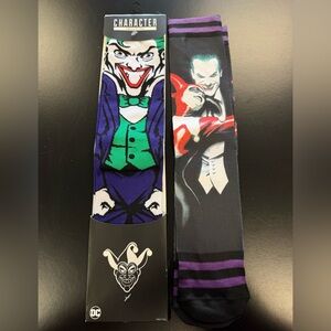 Bioworld DC Joker & Harley Quinn Graphic Crew Sock - never worn. 1 NWT